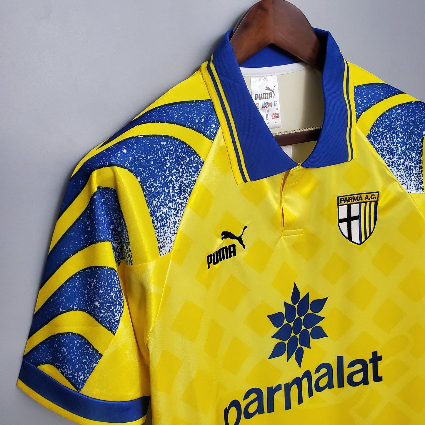 Parma 1995 - 1997 Yellow Retro Football Jersey