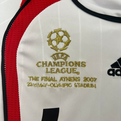 AC Milan 2006-2007 Retro Kids Football Kit (White)